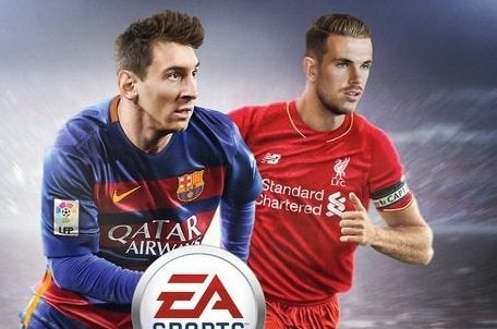 Image for Jordan Henderson is on the cover of FIFA 16