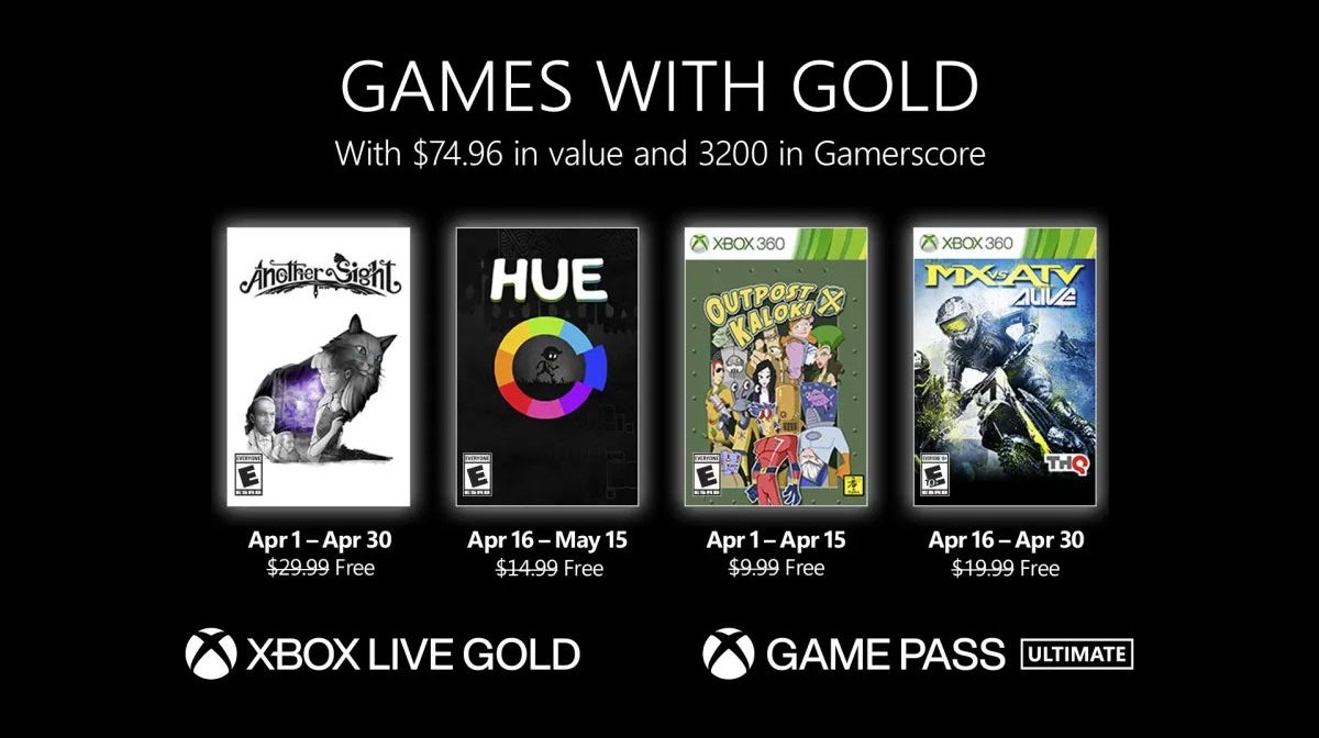 Imagen para Anunciados los juegos de Xbox Live Gold de abril
