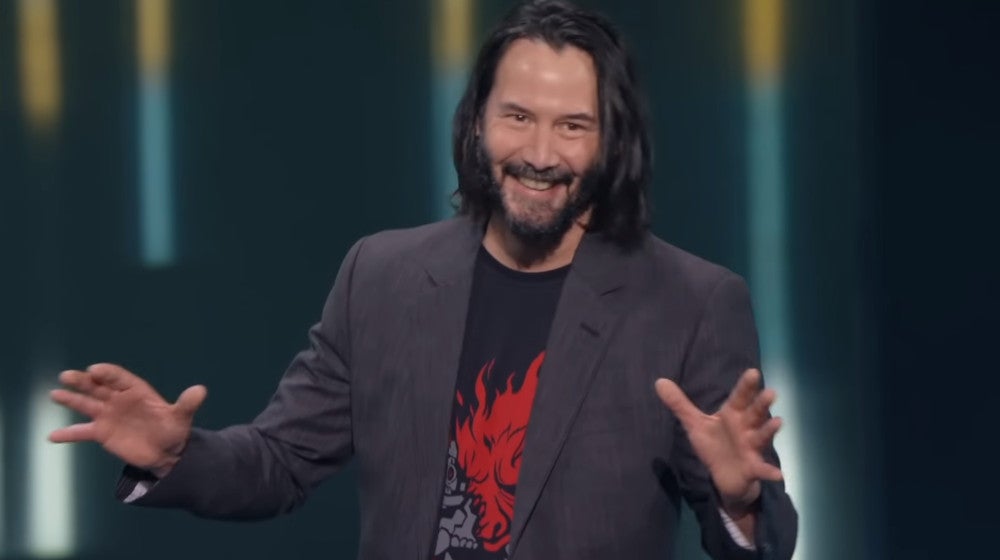 Obrazki dla Cyberpunk 2077 - występ Keanu Reevesa na E3 był pilnie strzeżoną tajemnicą