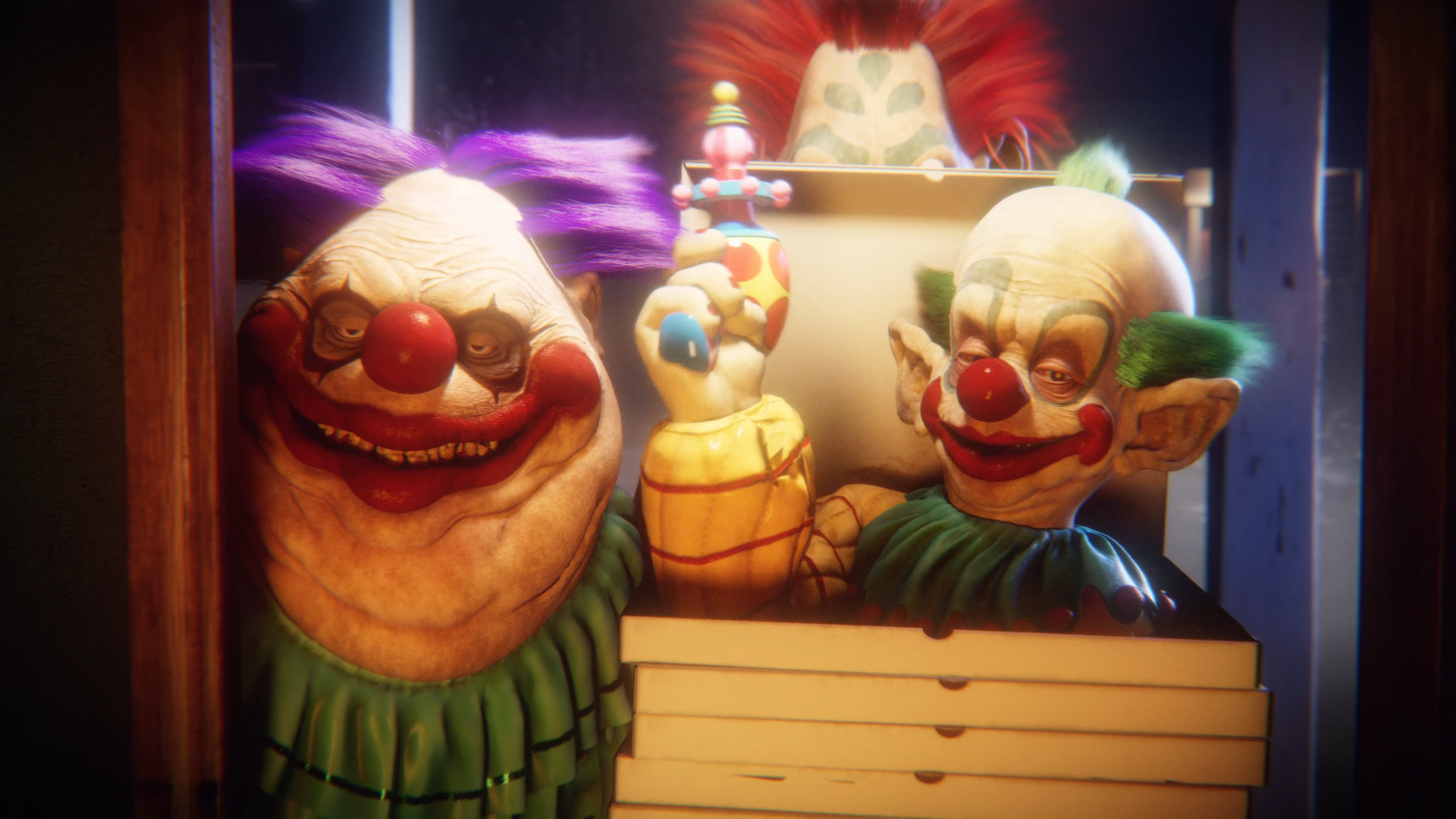 Immagine di Killer Klowns From Outer Space da film cult a gioco multiplayer asimmetrico!