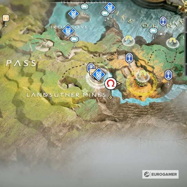God of War Treasure Map locations   Where to find Don t Blink  Kneel Before God  Island of Light and other Treasure Maps - 76