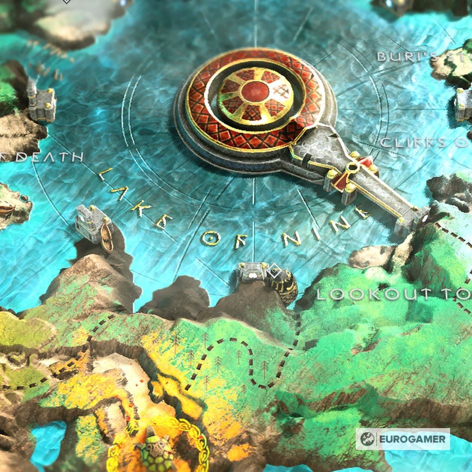 God of War Treasure Map locations   Where to find Don t Blink  Kneel Before God  Island of Light and other Treasure Maps - 46