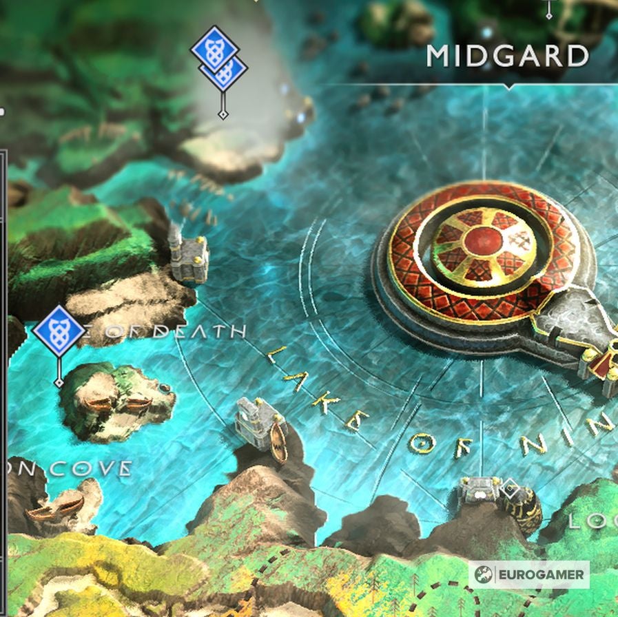 God of War Treasure Map locations   Where to find Don t Blink  Kneel Before God  Island of Light and other Treasure Maps - 51