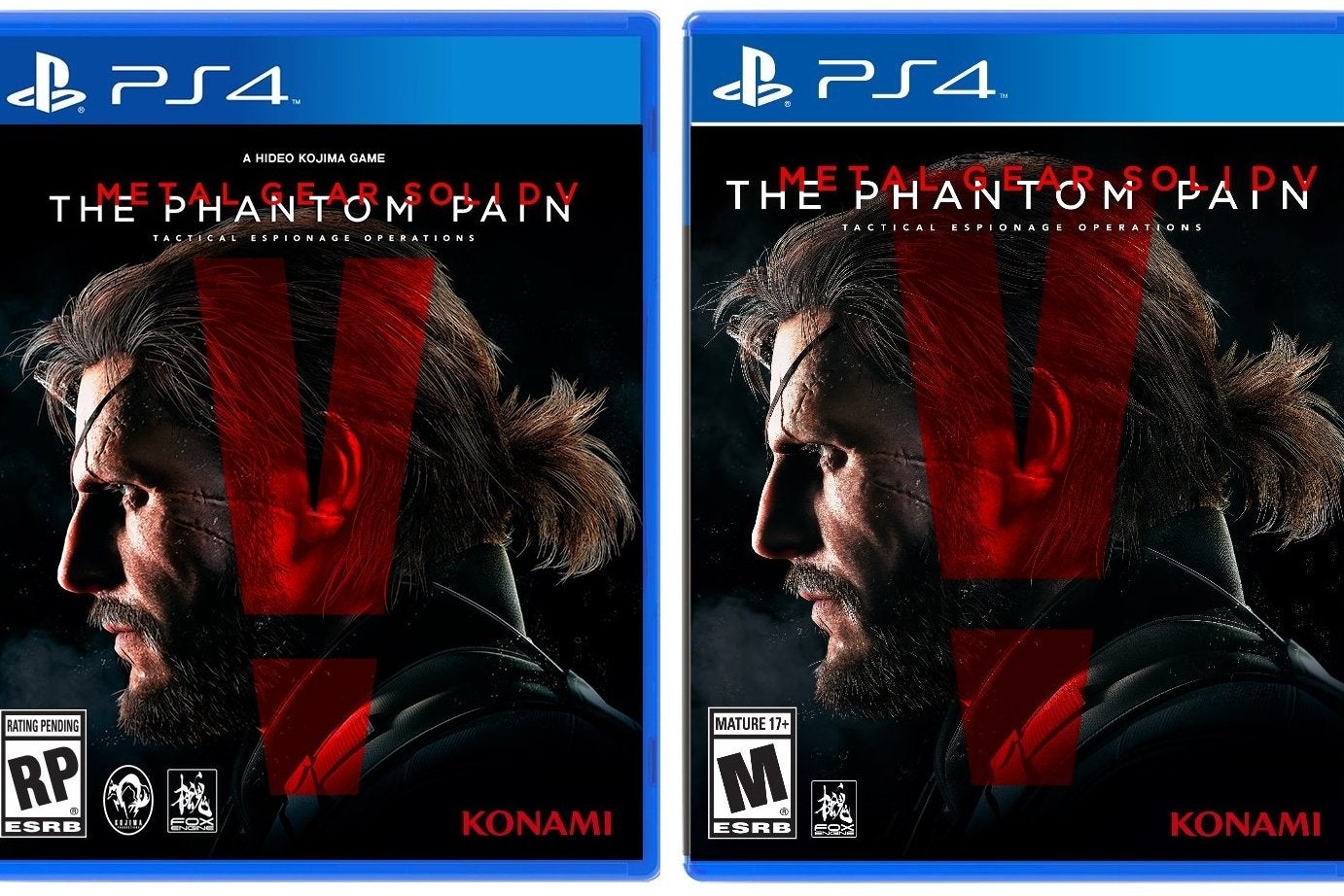 Konami scrubs Kojima's name from Gear Solid 5: The Phantom Pain cover |
