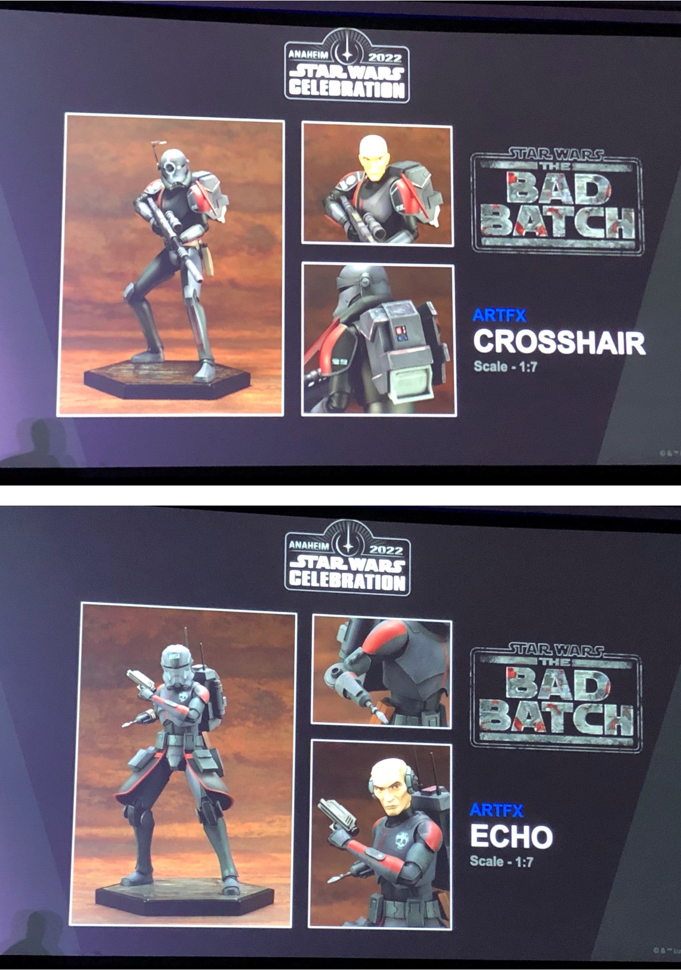 Star Wars collectibles panel photograph