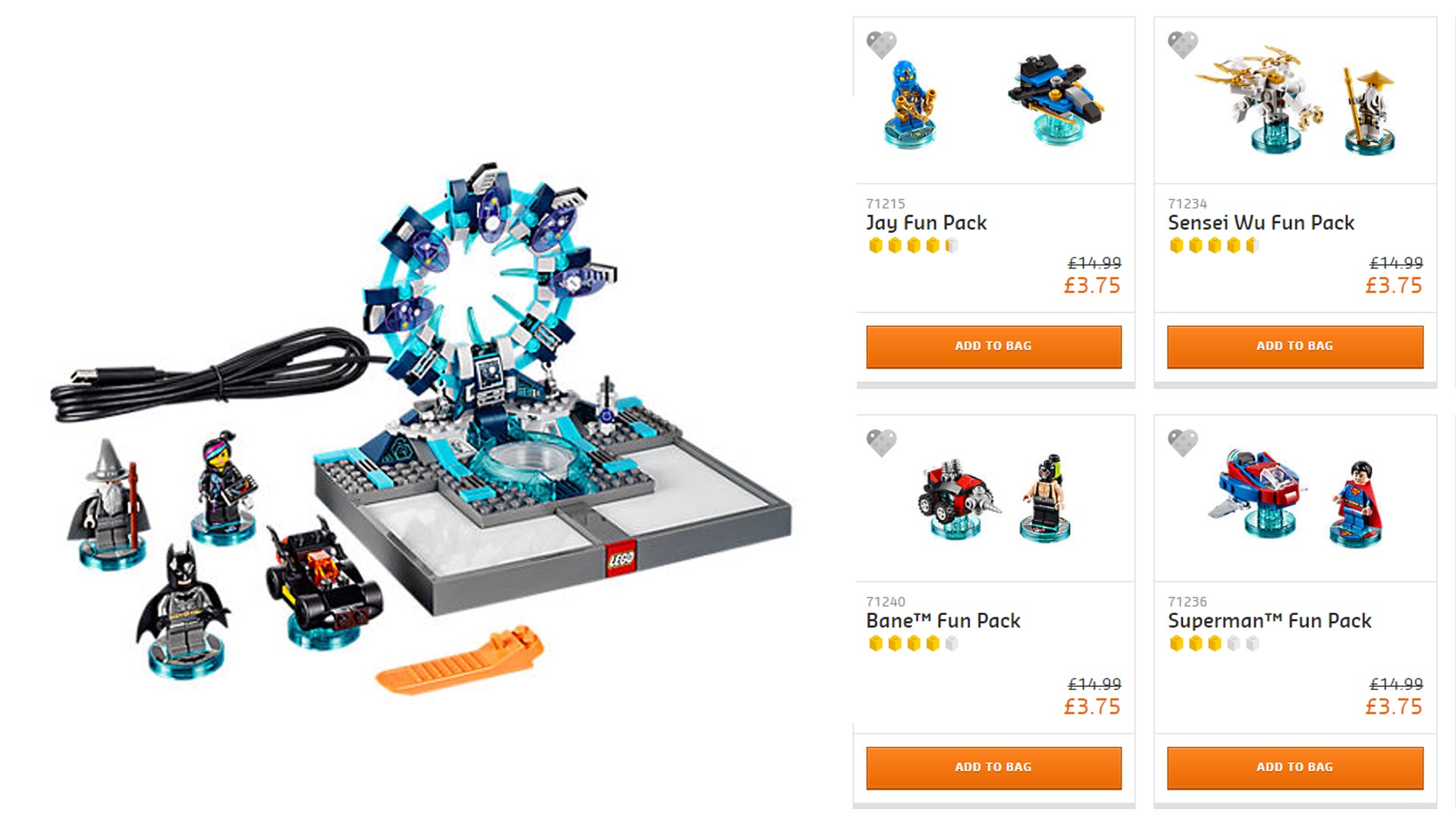 Image for Jelly Deals: LEGO selling Dimensions Starter Packs cheap today