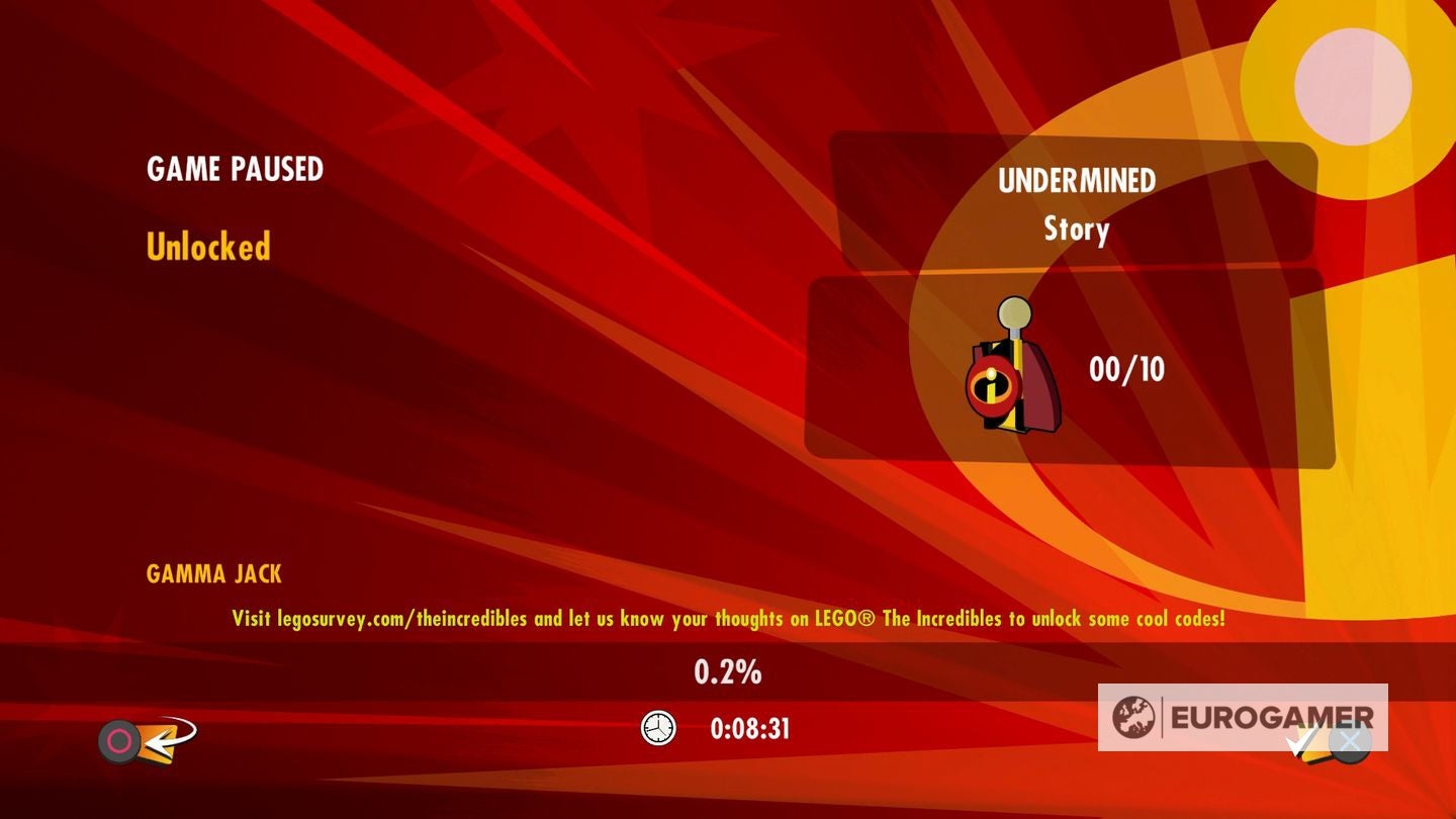 Cheat codes incredibles lego