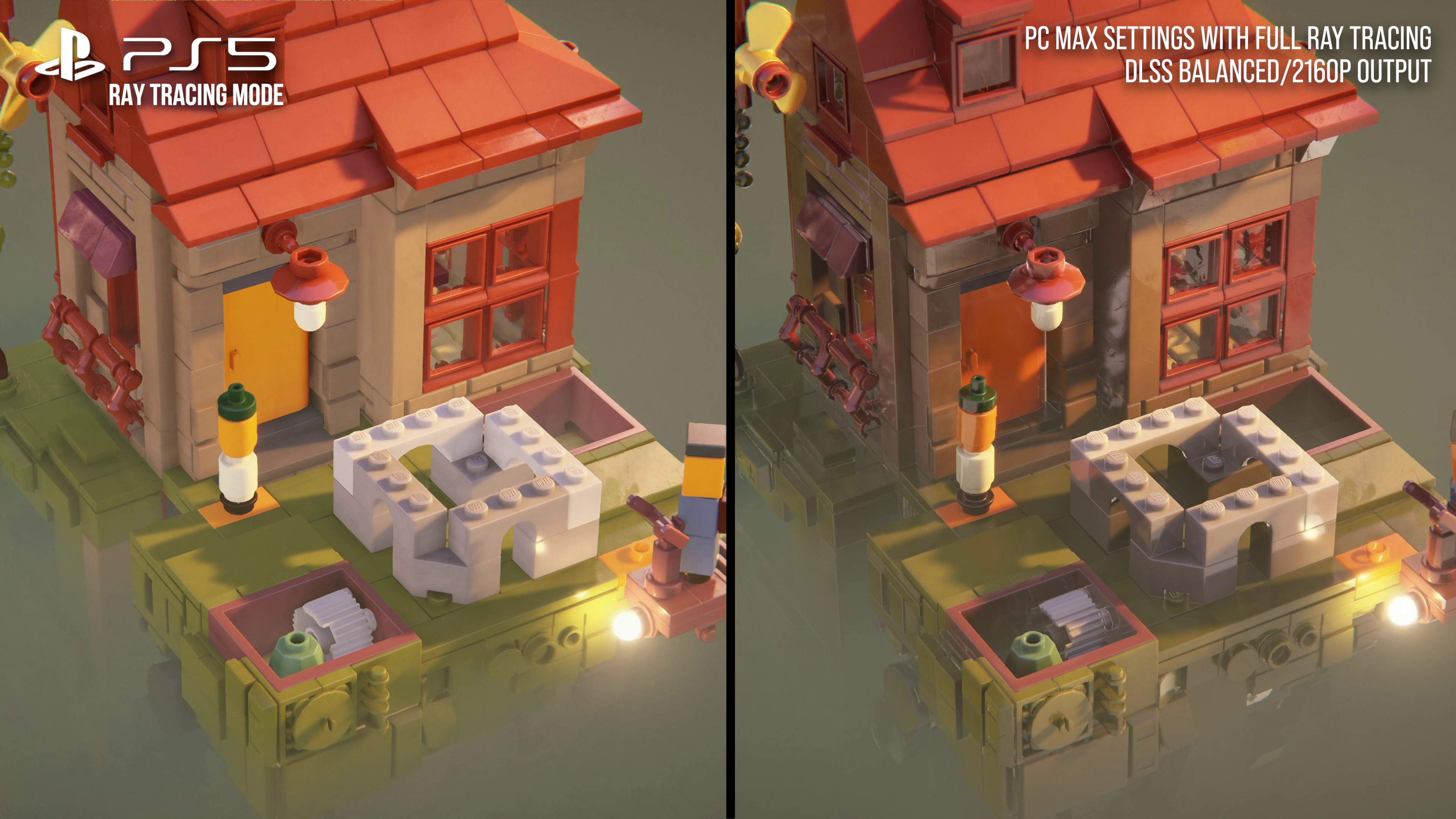 lego a builder's journey screenshot comparison digital foundry