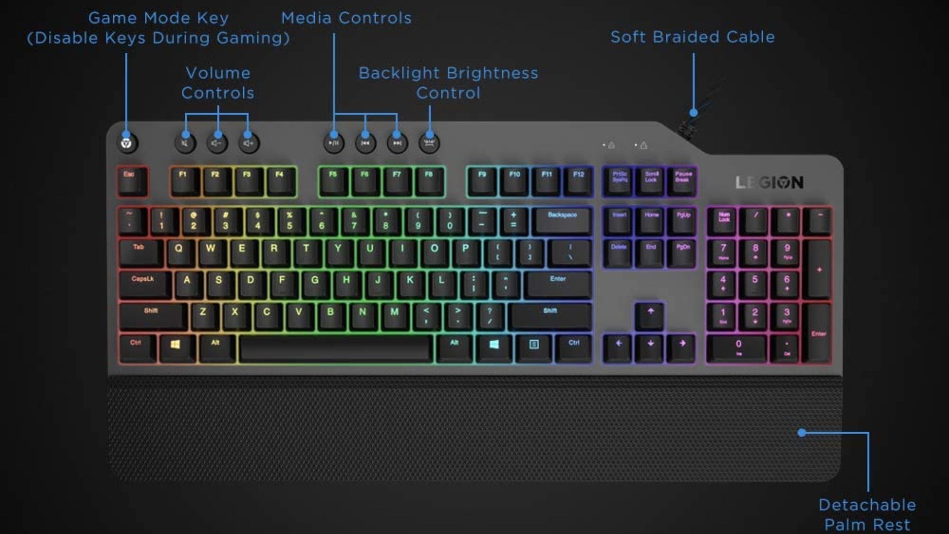 Get the Lenovo Legion K500 mechanical gaming keyboard for half price |  