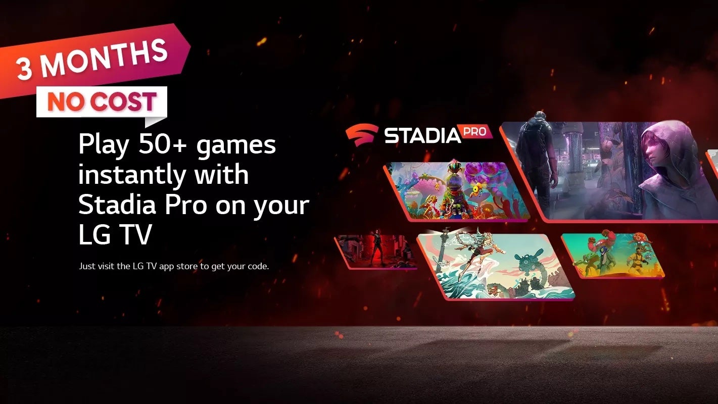 Image for LG TV owners: get yourself a three-month subscription of Stadia Pro for free