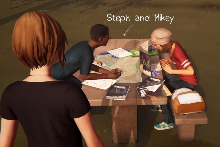 Obrazki dla Life is Strange: Before the Storm - plac przed szkołą, gra RPG z Steph