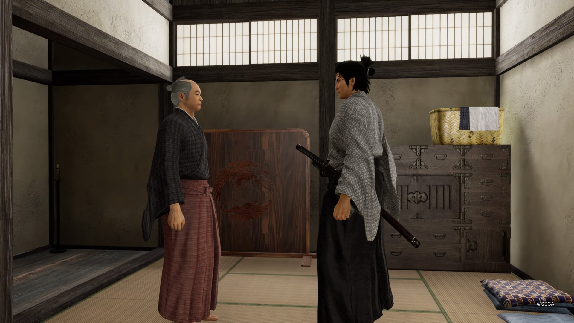 Like an Ishin dragon, Global Fraud Ryoma talks to class teacher Rakunai