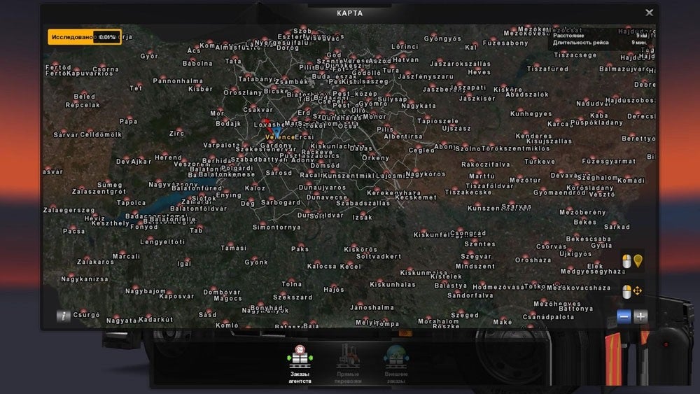 Obrazki dla Mapa Węgier - mod do Euro Truck Simulator 2