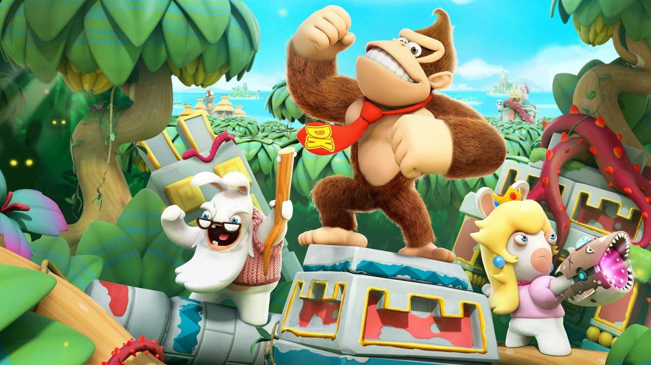 Image for Mario + Rabbids' Donkey Kong story expansion is coming in June