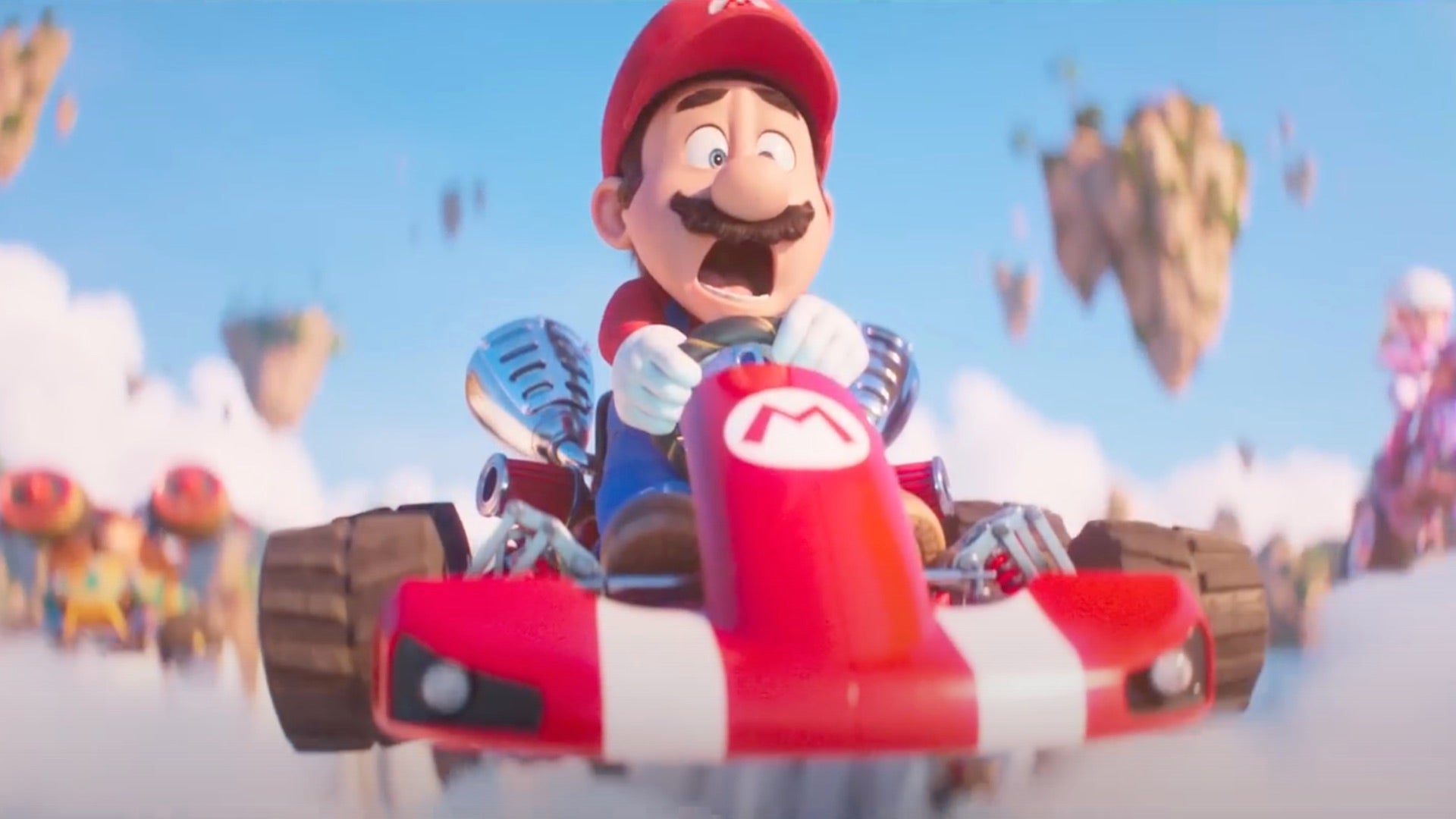 Image for New Mario movie trailer debuts Peach, Donkey Kong, and a glorious Rainbow Road
