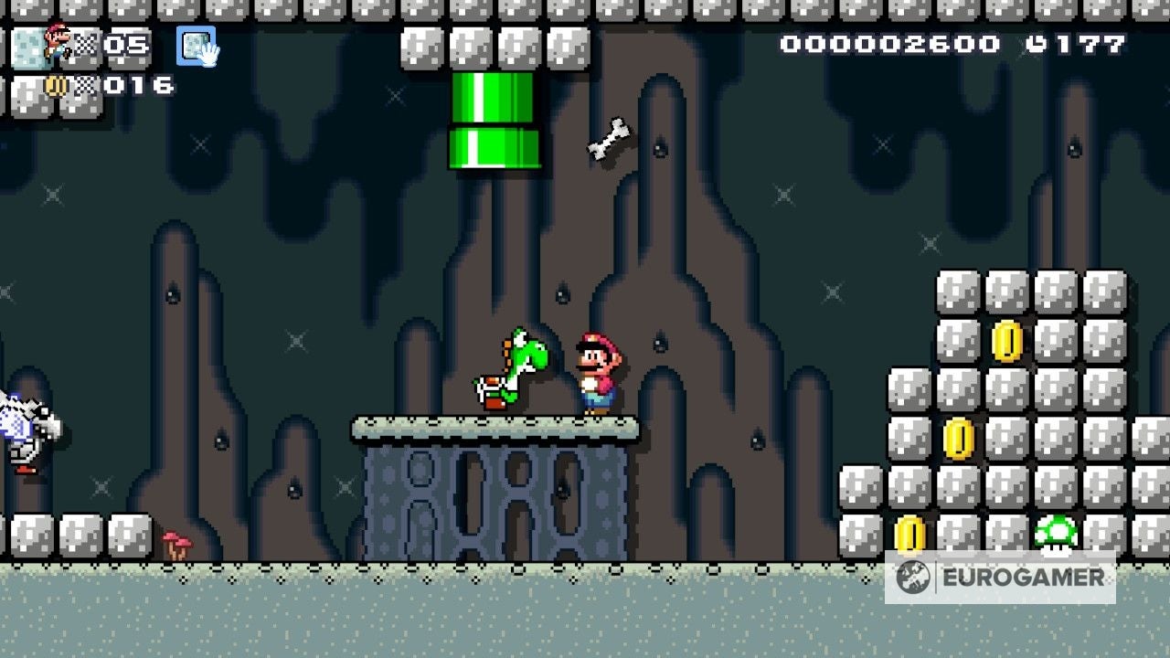 Mario Maker 2 Buried Stones solution  How to get the Stone and carry it to the ending - 91