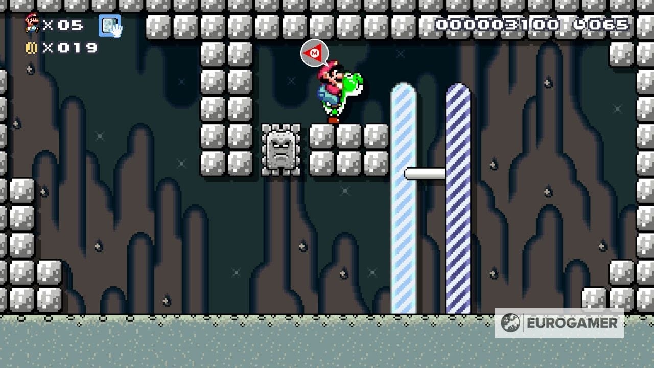 Mario Maker 2 Buried Stones solution  How to get the Stone and carry it to the ending - 63