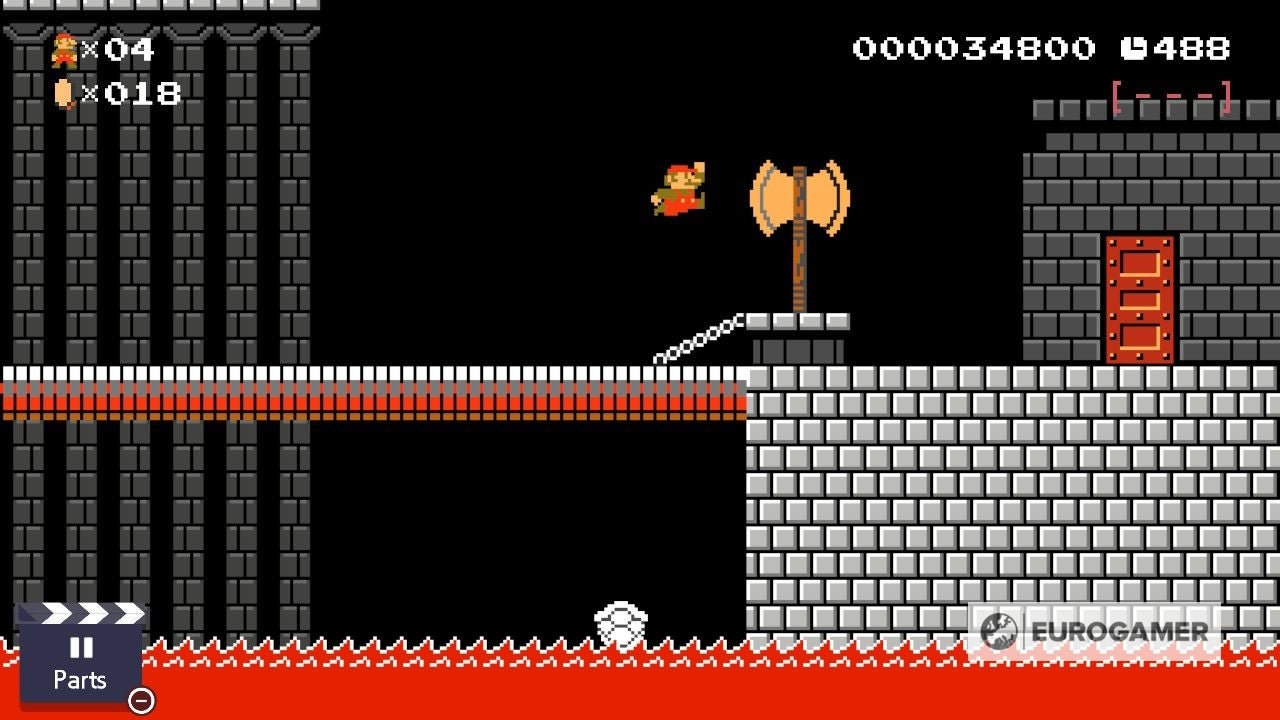 Mario Maker 2 Secret of the Dry Bones Shell solution  How to complete every Dry Bones Shell challenge - 35