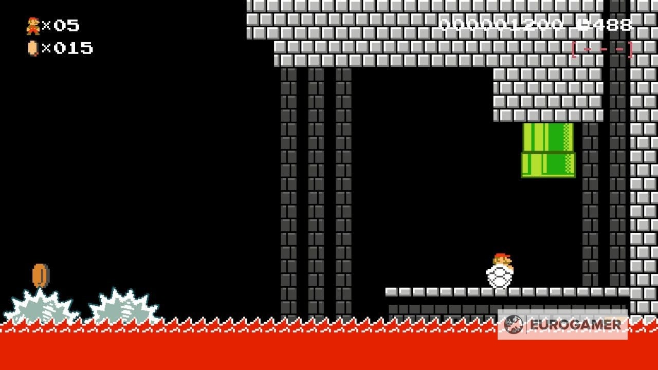 Mario Maker 2 Secret of the Dry Bones Shell solution  How to complete every Dry Bones Shell challenge - 56