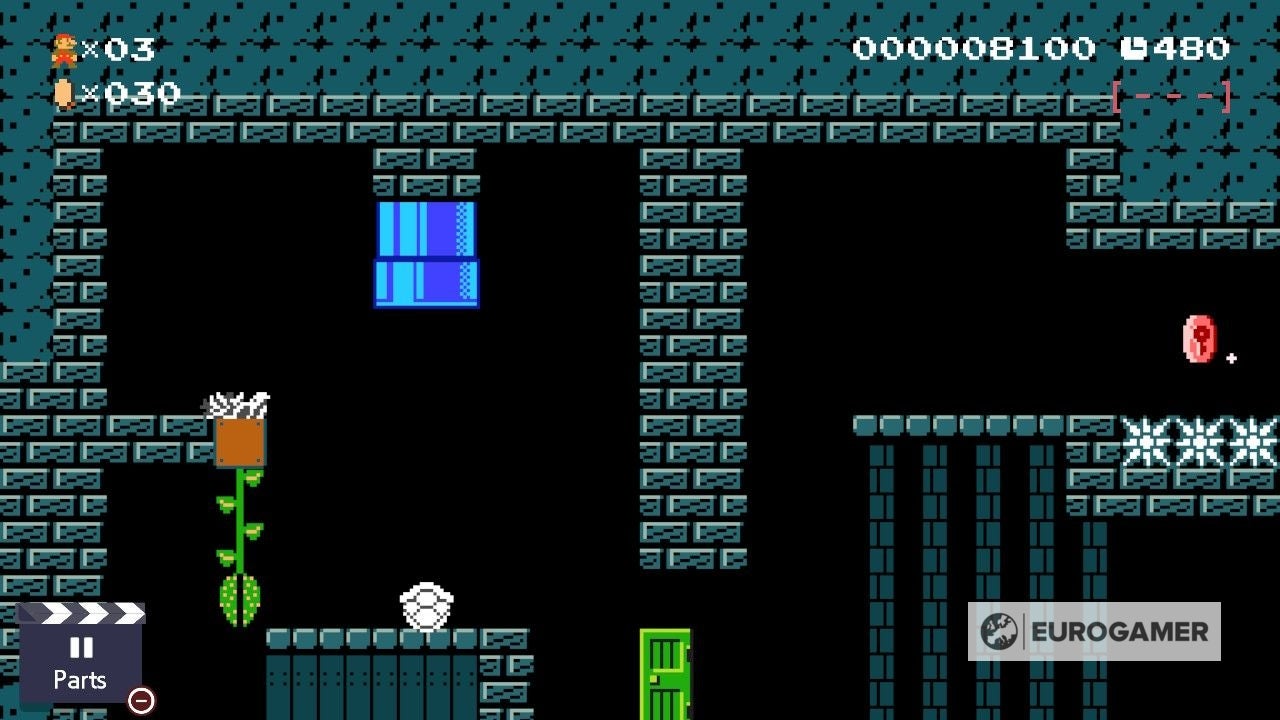 Mario Maker 2 Secret of the Dry Bones Shell solution  How to complete every Dry Bones Shell challenge - 58