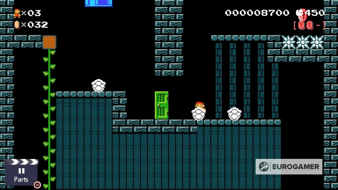 Mario Maker 2 Secret of the Dry Bones Shell solution  How to complete every Dry Bones Shell challenge - 73