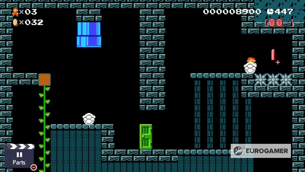 Mario Maker 2 Secret of the Dry Bones Shell solution  How to complete every Dry Bones Shell challenge - 38