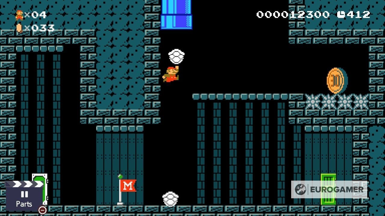 Mario Maker 2 Secret of the Dry Bones Shell solution  How to complete every Dry Bones Shell challenge - 91