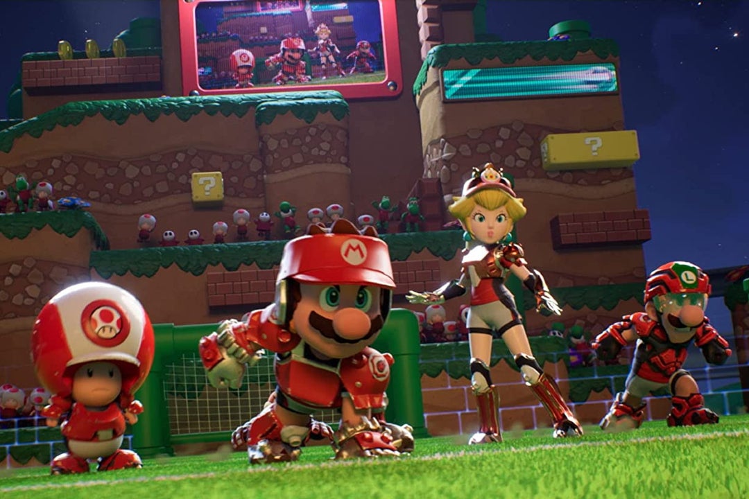Image for Save 15% when you pre-order Mario Strikers: Battle League Football at Currys