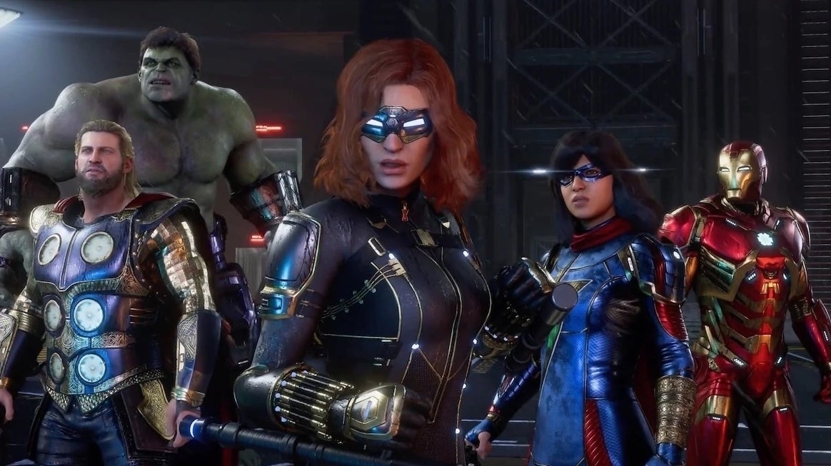 Image for Marvel's Avengers characters: All playable and DLC characters listed, cast, and how to change characters explained