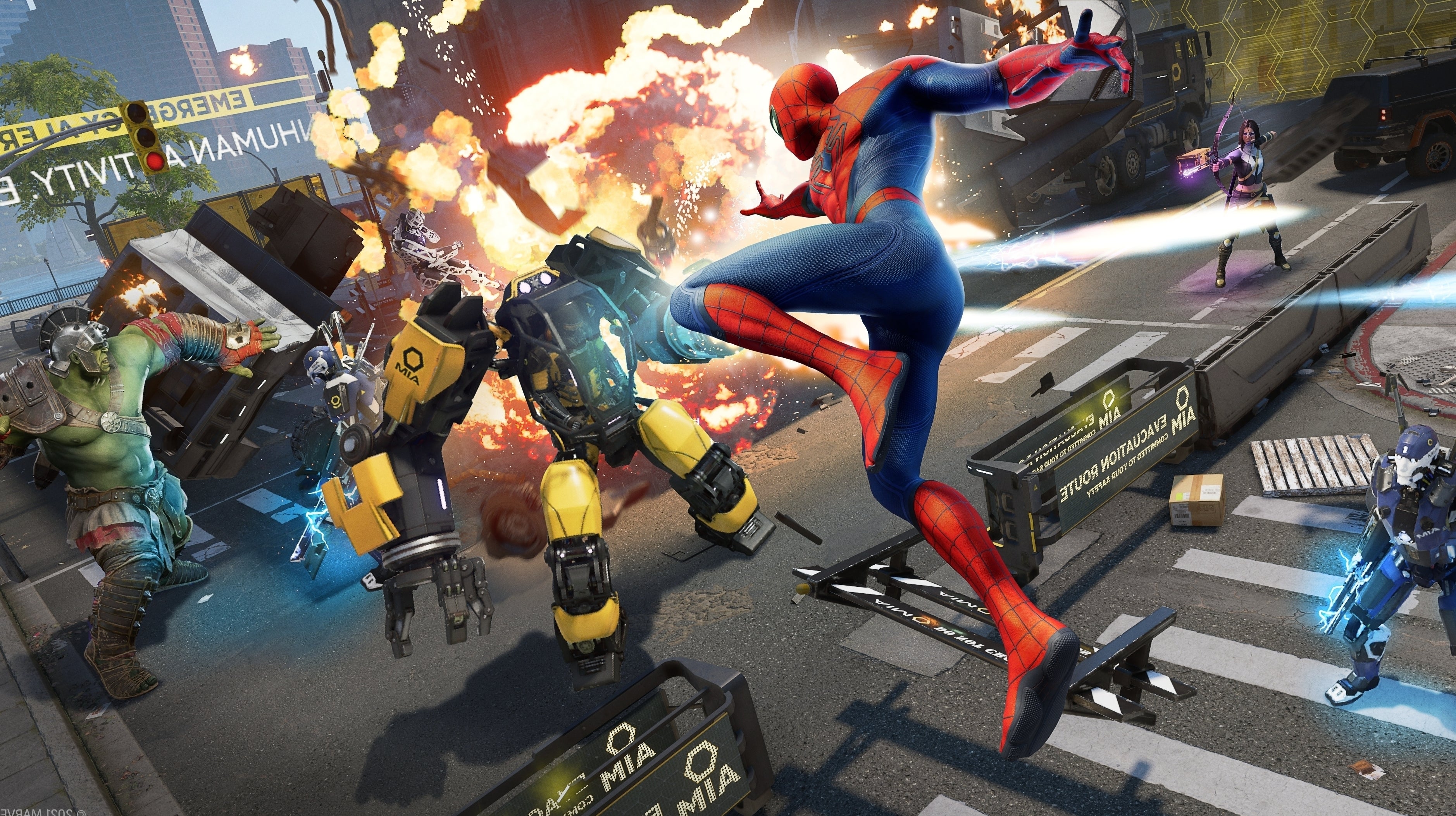 Bilder zu Marvel's Avengers neues Update bietet viel: "Ja, Spider-Man hat Bezug zu Black Widow."