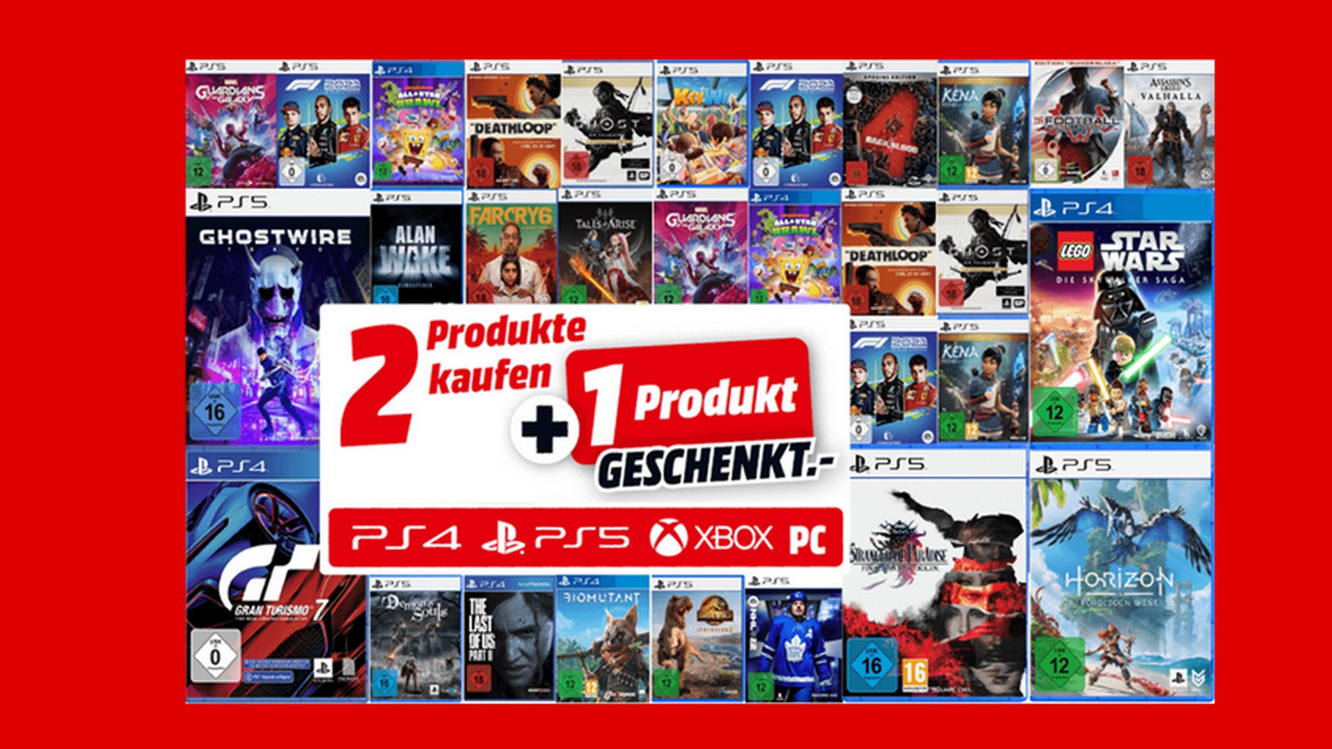 Bilder zu Neue 3-für-2-Aktion bei Media Markt mit Spielen für PC, PS5, Xbox und PS4