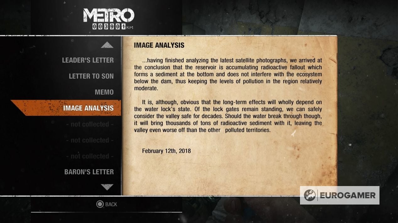 Metro Exodus Diary locations explained - 47