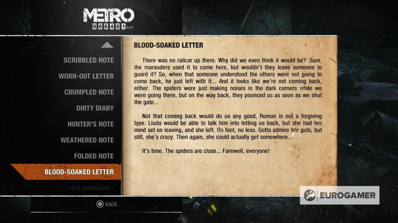 Metro Exodus Diary locations explained - 32