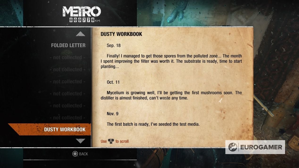 Metro Exodus Diary locations explained - 69