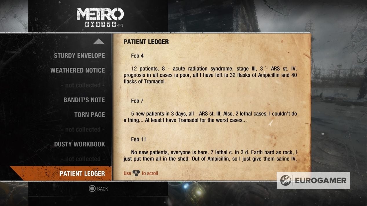 Metro Exodus Diary locations explained - 8