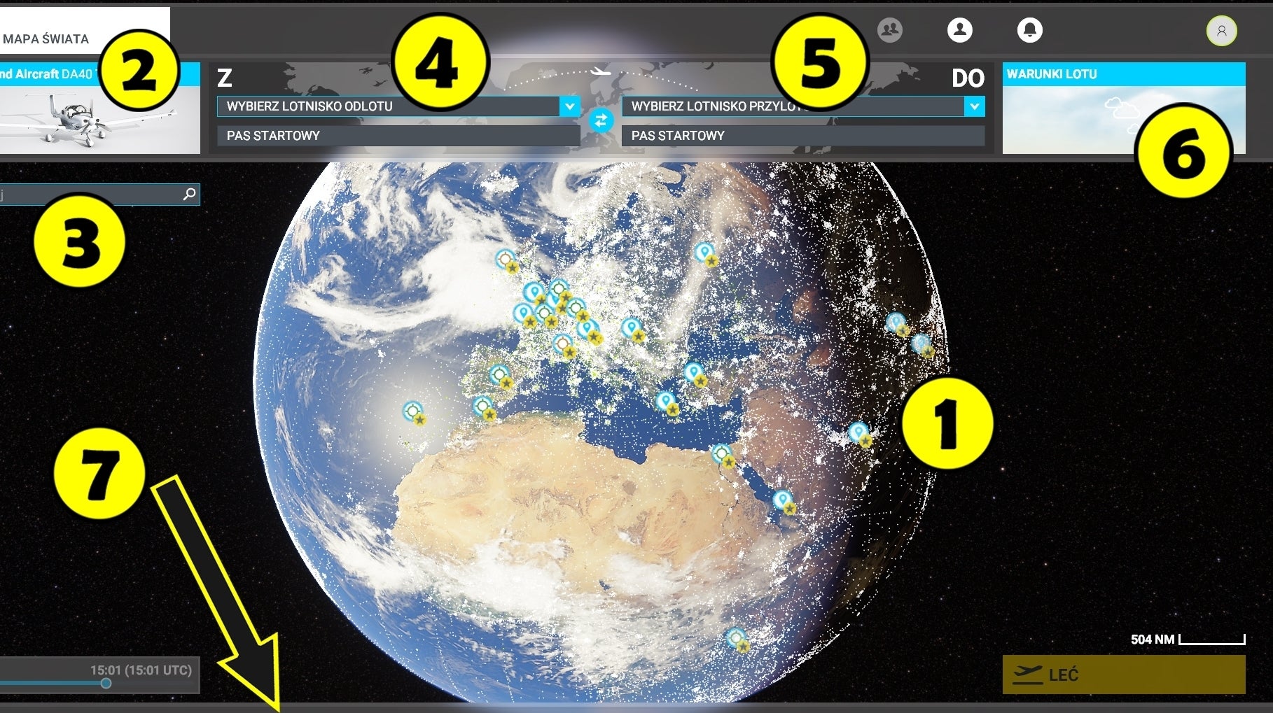 Obrazki dla Microsoft Flight Simulator - mapa świata: podstawowe informacje
