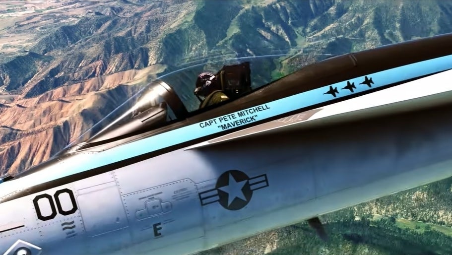 Image for Microsoft Flight Simulator's Top Gun expansion delayed to lineup with Top Gun: Maverick movie's revised May 2022 release