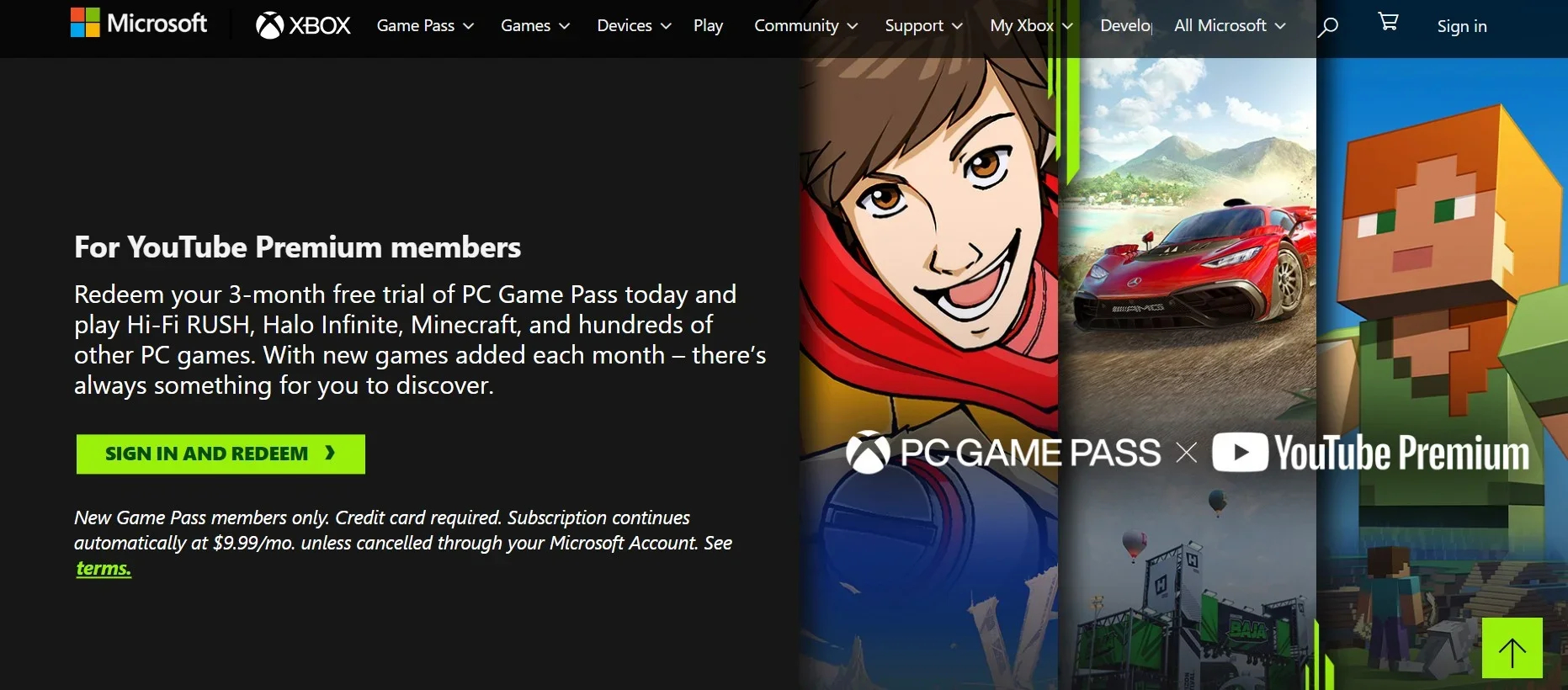 Imagem para Youtube Premium inclui 3 meses de PC Game Pass