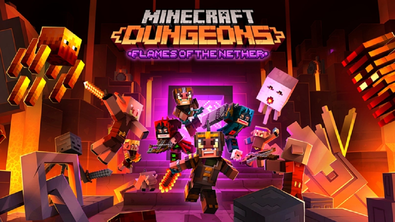 Bilder zu Minecraft Dungeons: Neuer DLC "Flames from the Nether" kommt Ende Februar