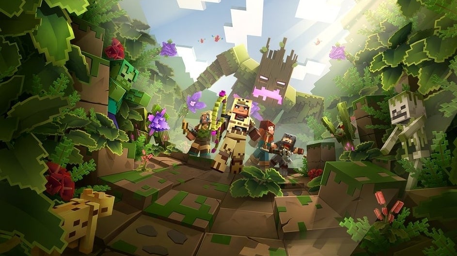 Image for Minecraft Dungeons' first, jungle-themed DLC expansion is out next week