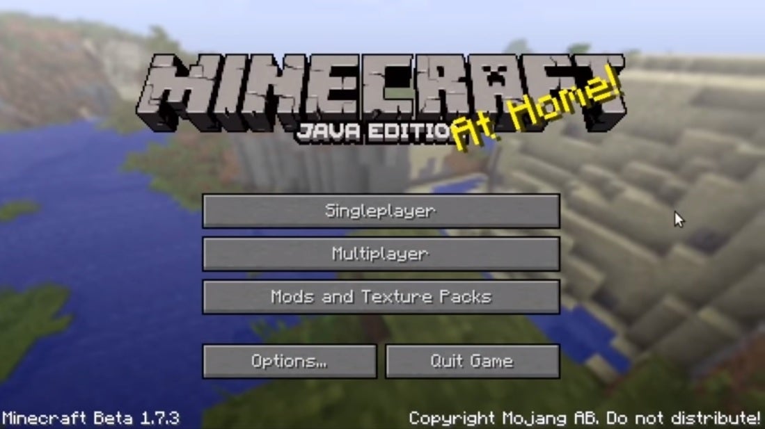 Minecraft Fans Find Seed For Famous Title Screen Background Panorama Eurogamer Net