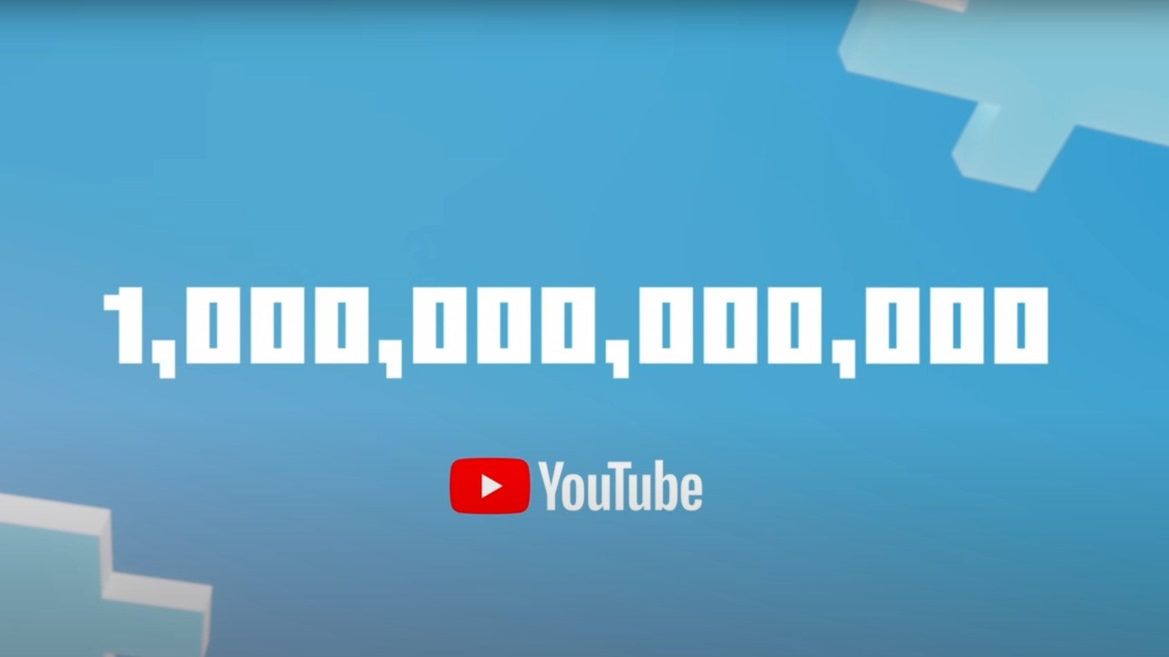 Afbeeldingen van Minecraft-filmpjes op YouTube in totaal al meer dan 1 biljoen keer bekeken