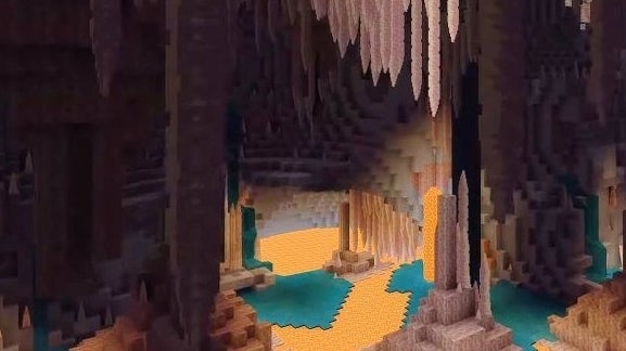 Image for Minecraft's new cheese and spaghetti caves are seriously impressing fans