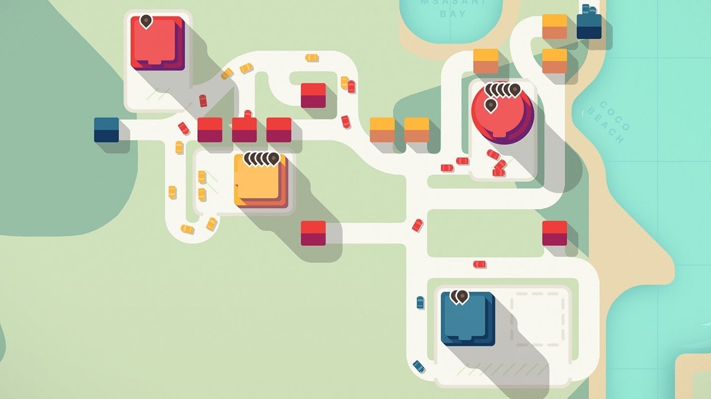 Image for Mini Motorways' acclaimed minimalist road-building strategy comes to Steam in July