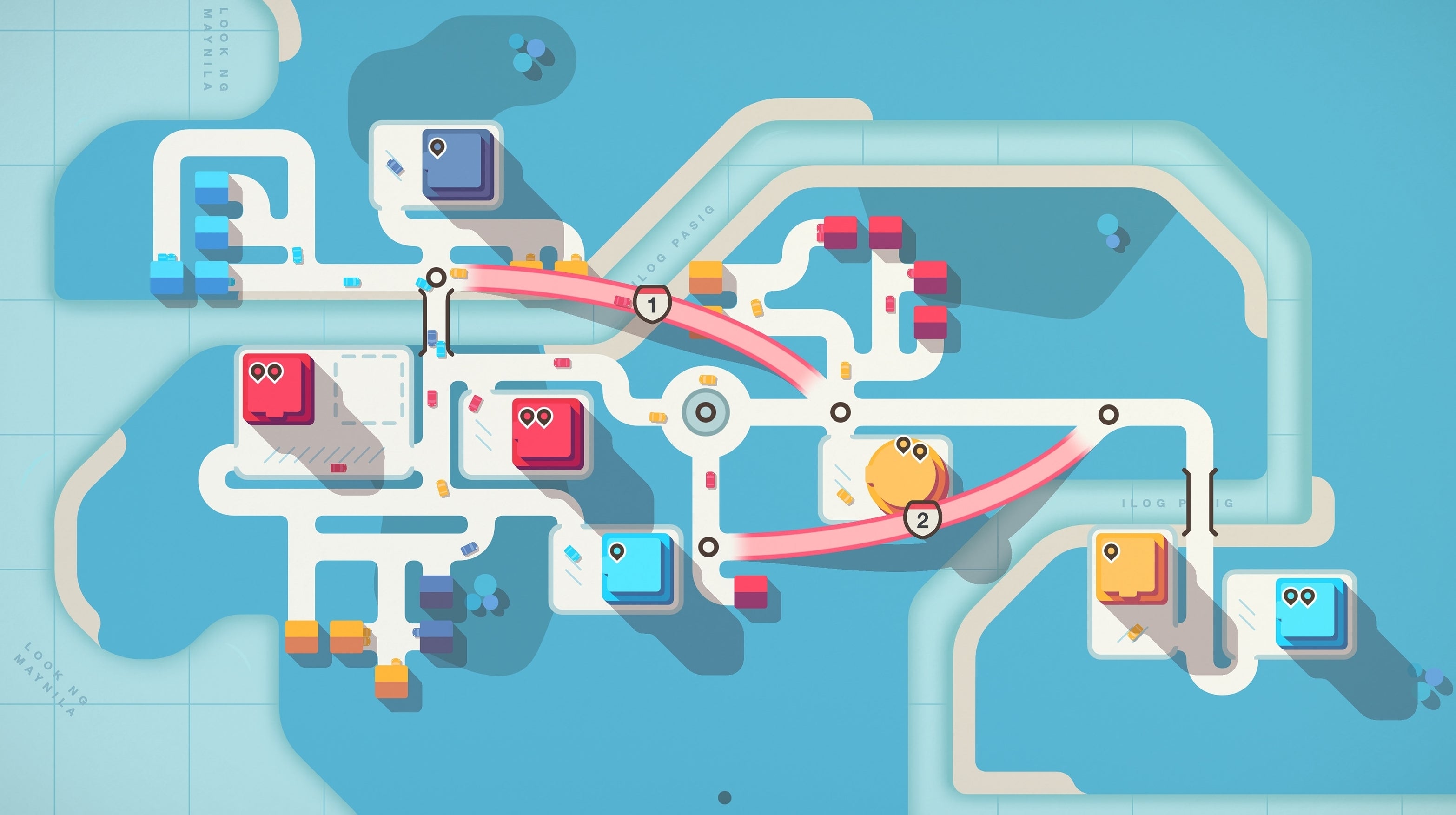 Image for Mini Motorways review - a city builder that balances precision and beauty