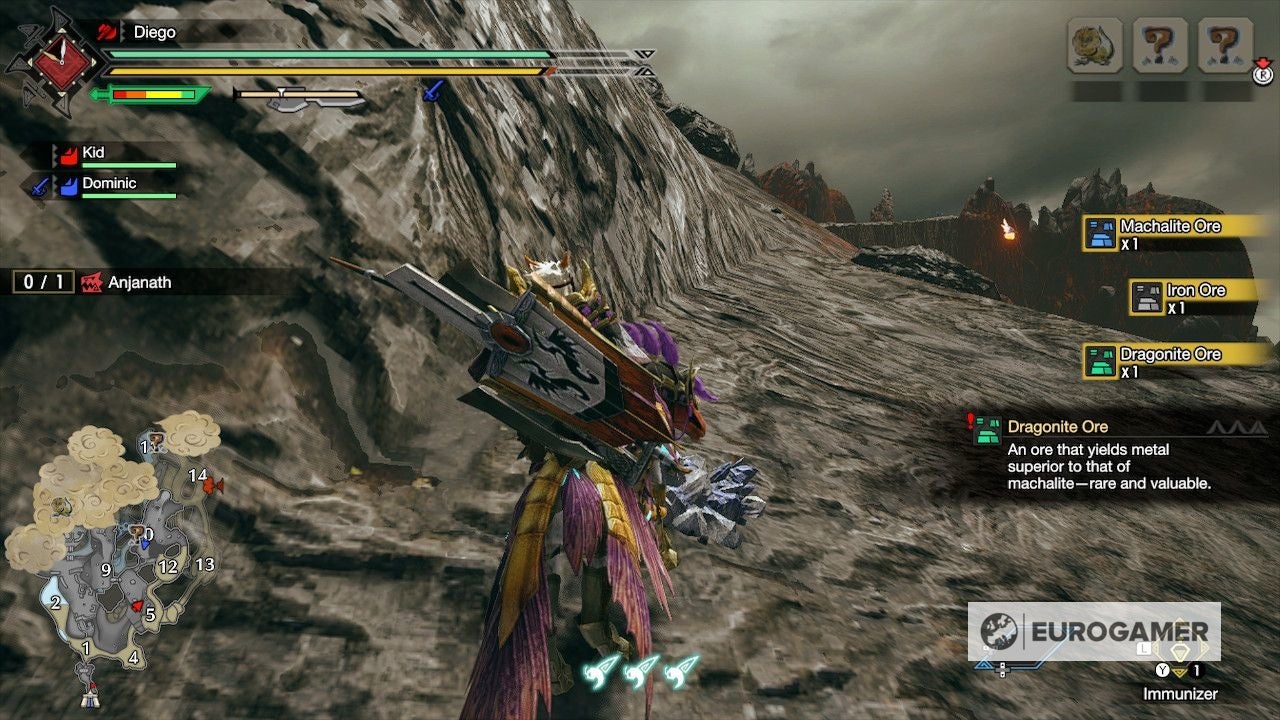 Monster Hunter Rise   Ore locations  Where to find Machalite Ore  Dragonite Ore  Icium and other rare ores - 62
