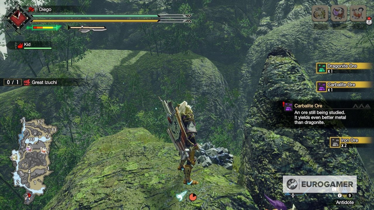 Monster Hunter Rise   Ore locations  Where to find Machalite Ore  Dragonite Ore  Icium and other rare ores - 38