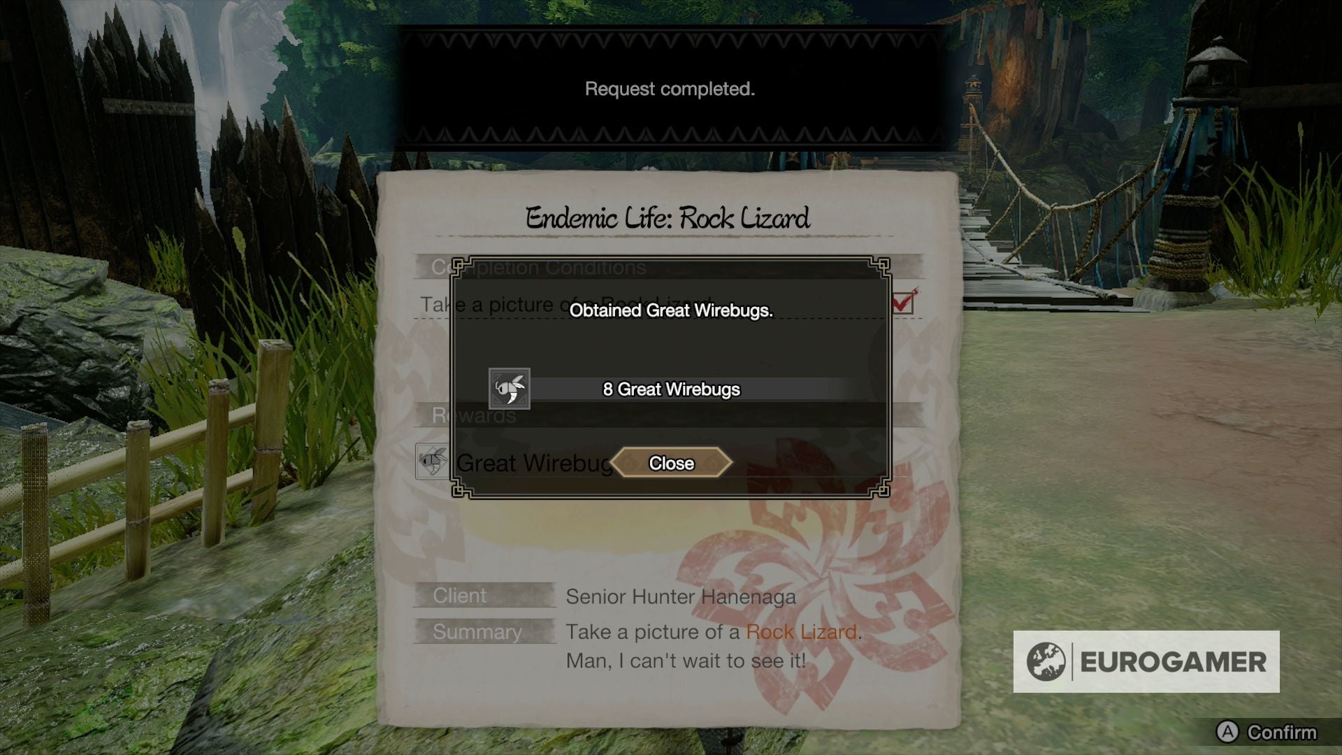 Monster Hunter Rise   Rock Lizard location  How to complete the Endemic Life  Rock Lizard request explained - 94