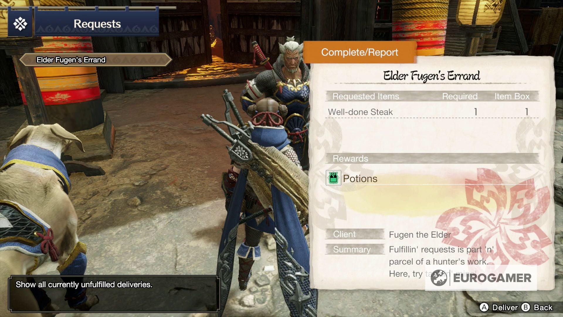 How to get Well done Steak and complete Elder Fugen s Errand in Monster Hunter Rise - 96
