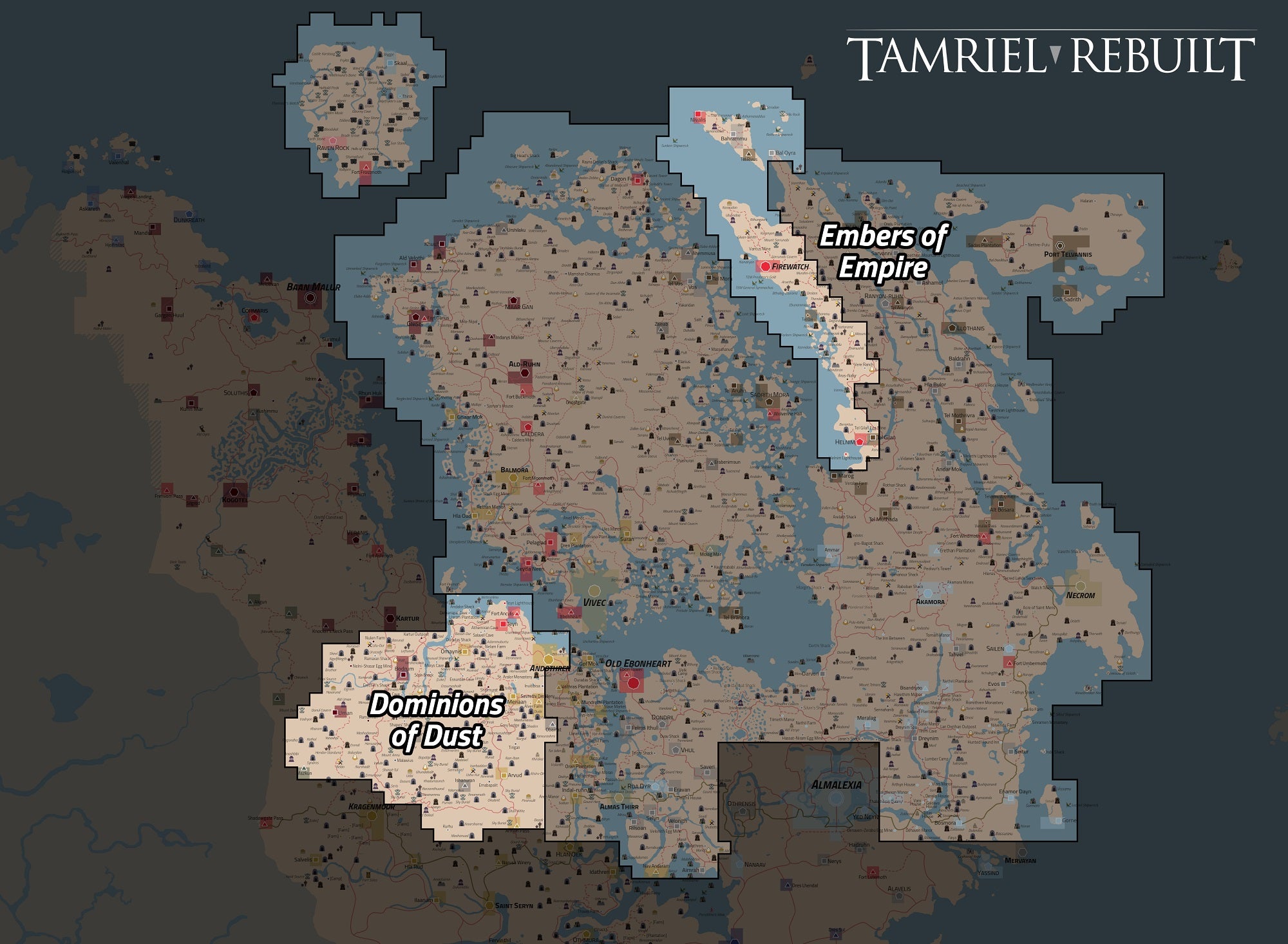 Mapa moda The Tamriel Rebuilt